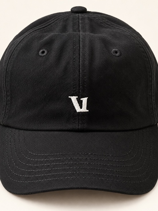 Vuori Accessories - Vuori Dad Hat Black Cotton Baseball Cap-Uni Sex Style